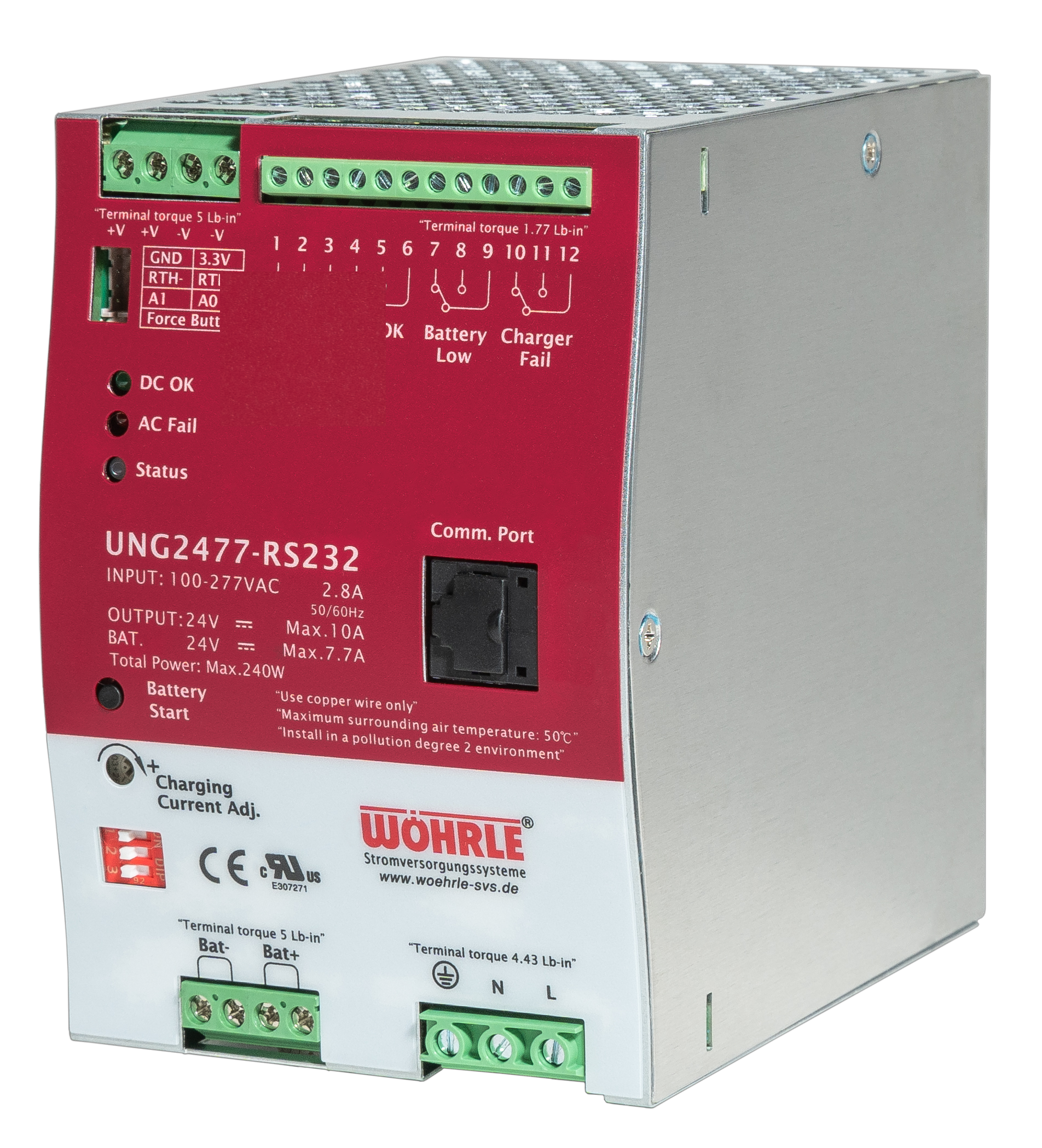 DC-USV mit integriertem Netzgerät